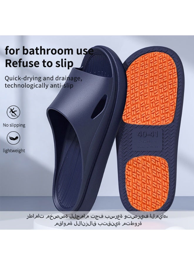 GUOLUOFEI Non Slip Shower Shoes, Lightweight Indoor House Slides Bathroom Shower Sandals Slippers for Women and Men - Image 1